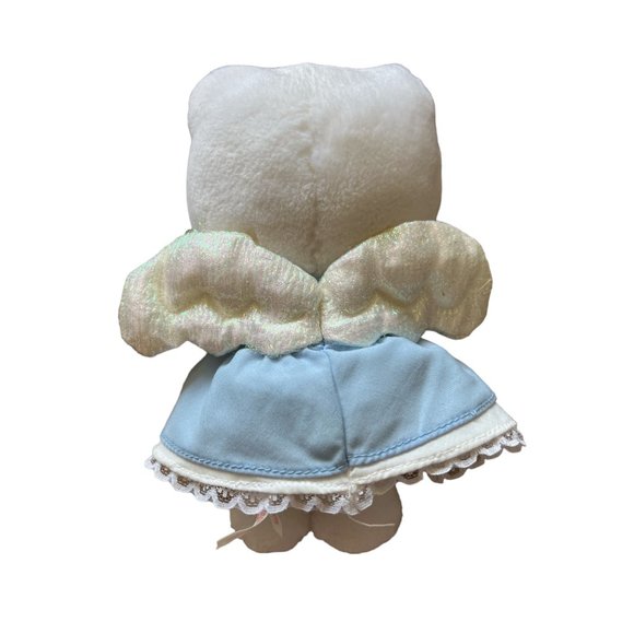 Vintage 2000 Hello Kitty Sanrio Smiles Blue‎ Lace Angel Plush 8" Tall - Picture 3 of 6